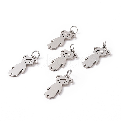 Non-Tarnish 201 Stainless Steel Pendants STAS-S105-LA415-1-1