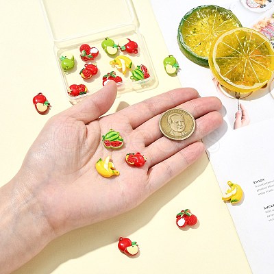18Pcs 6 Styles Zinc Alloy Pendants FIND-CJ0005-22-1