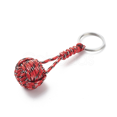 Braided Ball Rope Polyester Keychains KEYC-JKC00421-1