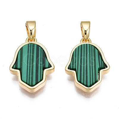 Real 18K Gold Plated Brass Pendants KK-N233-171A-01D-1