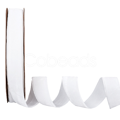 Velvet Ribbon SRIB-WH0006-18K-1