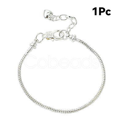 1Pc Brass European Style Bracelet Making MAK-YW0001-18-1