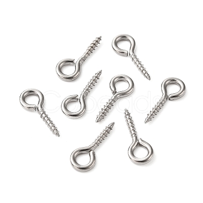 Tarnish Resistant 304 Stainless Steel Screw Eye Pin Peg Bails STAS-L234-165A-P-1