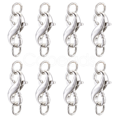 Brass Double Opening Lobster Claw Clasps FIND-TA0001-46P-1