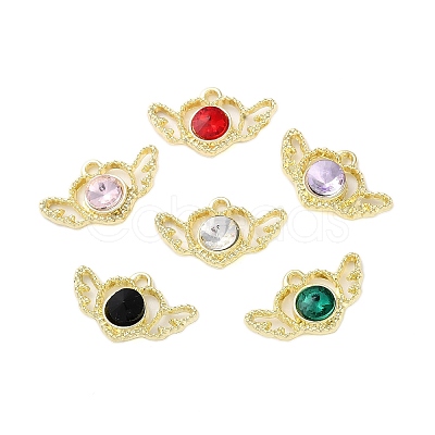 Rack Plating Alloy Pendants FIND-C062-02G-1