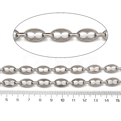 304 Stainless Steel Oval Link Chains CHS-S012-11P-1