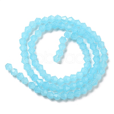 Imitation Jade Glass Beads Strands GLAA-F029-J4mm-03-1