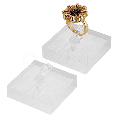 Acrylic Single Ring Display Stands RDIS-WH0007-13B-1