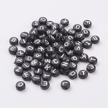 Mixed Letters Acrylic Beads X-PB40C9070-1