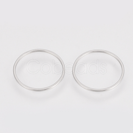 Non-Tarnish 304 Stainless Steel Linking Ring X-STAS-S079-14A-1