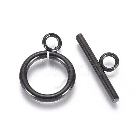 304 Stainless Steel Toggle Clasps STAS-G130-39B-1