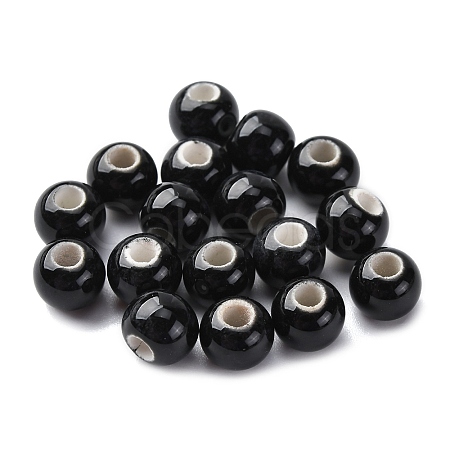 Bright Glazed Porcelain Beads PORC-D300-A36-1