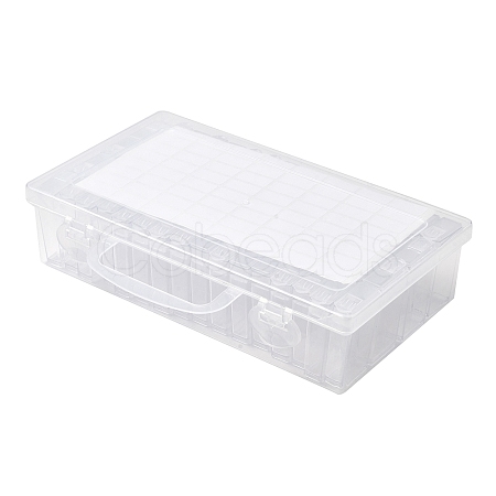 (Defective Closeout Sale: Scratched) Rectangle Plastic Organizer Handled Boxes CON-XCP0002-63-1