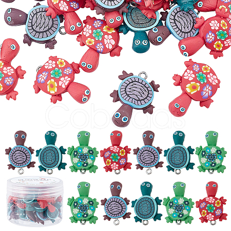 Handmade Polymer Clay Pendants PORC-SC0001-04-1