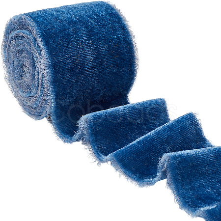 3 Yards Nylon Ribbon with Raw Edge SRIB-WH20020-024G-1