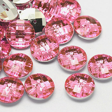 Taiwan Acrylic Rhinestone Buttons BUTT-F022-10mm-26-1