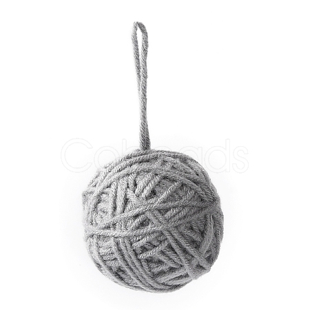 Yarn Knitted Christmas Ball Ornaments LS-AJEW-P106-01B-1