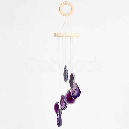 Nuggets Natural Agate Wind Chime PW23051615098-1