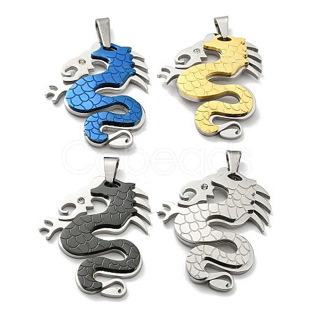 Ion Plating(IP) 304 Stainless Steel Pendants STAS-M329-01-1