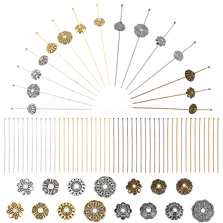 320Pcs Brass Ball Head Pins DIY-ME0002-62-1