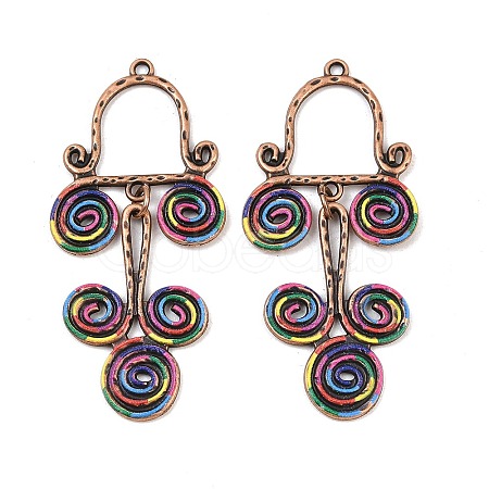 Tibetan Style Alloy Big Pendants AL-CBA606A-06-1