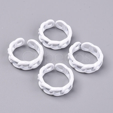 Spray Painted Alloy Cuff Rings RJEW-T011-29G-RS-1