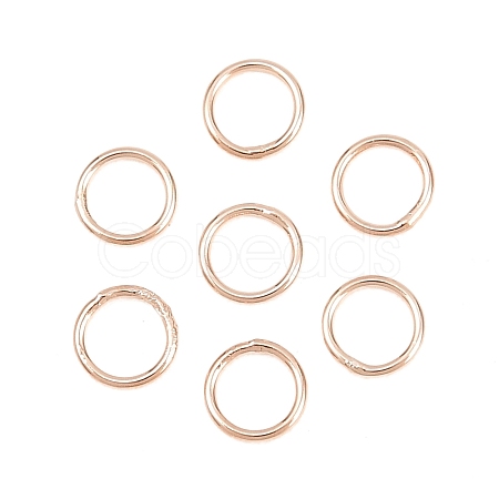 Brass Closed Jump Rings KK-D257-01RG-05-1