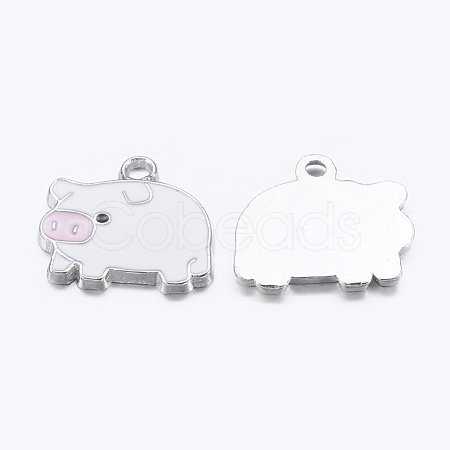 Zinc Alloy Enamel Pendants X-ENAM-22X18-2-1