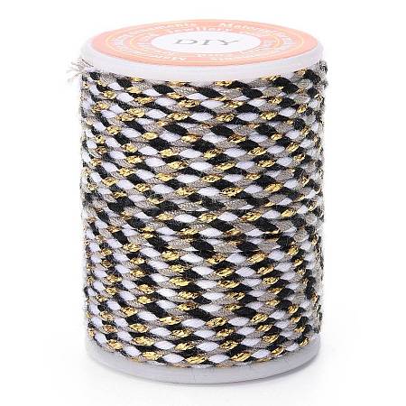 4-Ply Polycotton Cord with Metallic Thread X1-OCOR-Z003-D38-1