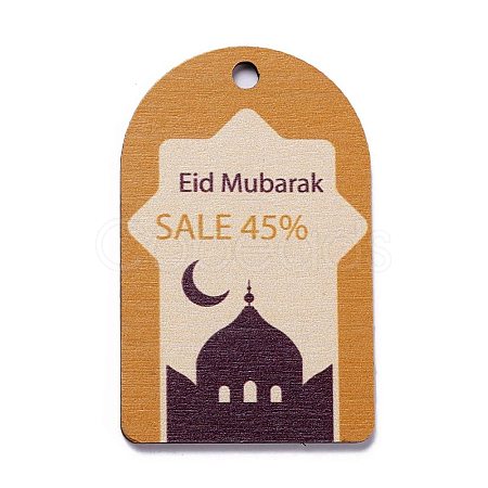 Eid Mubarak Theme Wood Pendants WOOD-C011-06C-1