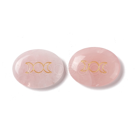 Natural Rose Quartz Healing Massage Palm Stones G-E579-03I-1
