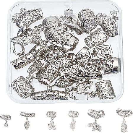 12Pcs 6 Style Brass Ice Pinch Bails KK-FH0002-10-1