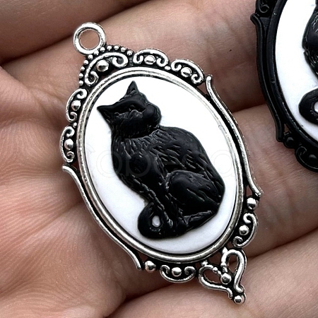 Tibetan Style Alloy Enamel Pendants X-PW-WG3399A-01-1