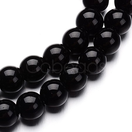 Glass Round Bead Strands X-GLAA-I028-8mm-02-1