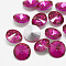 Pointed Back Glass Rhinestone Cabochons, Rivoli Rhinestone, Back Plated, Faceted, Cone, Rose, 8x4mm