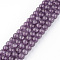 Synthetic Crackle Quartz Beads Strands, Round, Dyed, Purple, 8mm, Hole: 1mm, about 49~50pcs/strand, 15 inch