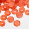 Cat Eye Cabochons, Half Round, Coral, 6x2mm