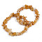 Unisex Chip Natural Topaz Jade Beaded Stretch Bracelets, Inner Diameter: 1-3/4~2 inch(4.5~5cm)