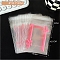 Self-adhesive Plastic Cellophane Bags, for Gift Packing Bags, Rectangle, Hot Pink, Bowknot, 101x80mm