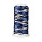 Segment Dyed Round Polyester Sewing Thread, for Hand & Machine Sewing, Tassel Embroidery, Dark Blue, 12-Ply, 0.8mm, about 300m/roll