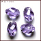 K9 Glass, Imitation Austrian Crystal Beads, Grade AAA, Faceted, Bicone, Lilac, 10x13mm, Hole: 0.9~1mm