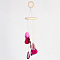 Nuggets Natural Agate Wind Chime, for Outdoor Home Garden Decor Geode Hanging Decorations , Fuchsia, 315mm