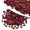 2-Hole Glass Seed Beads, Baking Paint, Rectangle, Brown, 4.5~5.5x2x2~2.5mm, Hole: 0.5~0.8mm, about 250pcs/10g