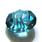 Imitation Austrian Crystal Beads, Grade AAA, K9 Glass, Faceted, Flat Round, Deep Sky Blue, 4.5x2.5mm, Hole: 0.7~0.9mm