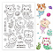 PVC Plastic Stamps, for DIY Scrapbooking, Photo Album Decorative, Cards Making, Stamp Sheets, Animal Pattern, 16x11x0.3cm