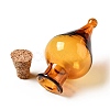 Teardrop Glass Cork Bottles Ornament AJEW-A039-01C-2