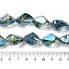 Electroplate Transparent Glass Beads Strands EGLA-E060-01A-FR05-4