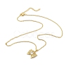 304 Stainless Steel Pendant Necklaces NJEW-U002-25G-01-2