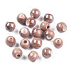 Glazed Porcelain Round Beads PORC-S489-6mm-13-2