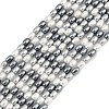 Electroplated Shell Pearl Beads Strands BSHE-H113-06A-02-1